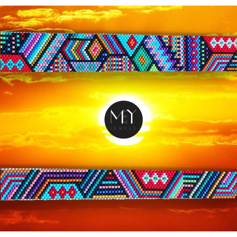 Kaleidoszkóp Szellem – Egyedi mintás gyöngy karkötők/ Kaleidoscope Spirit – Unique Patterned Beaded Bracelets